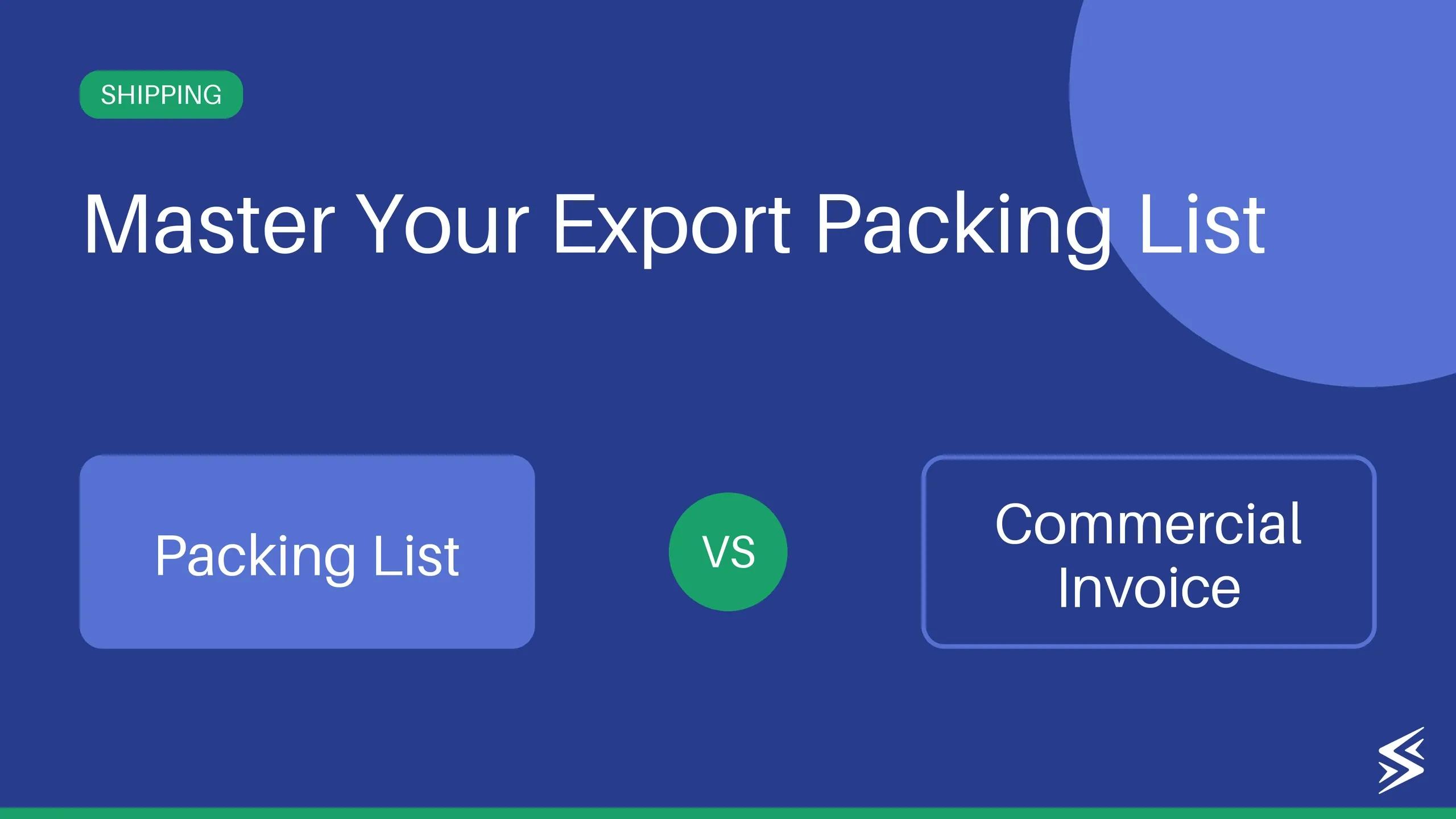 Packing List for Export: Format, Template & Full Guide