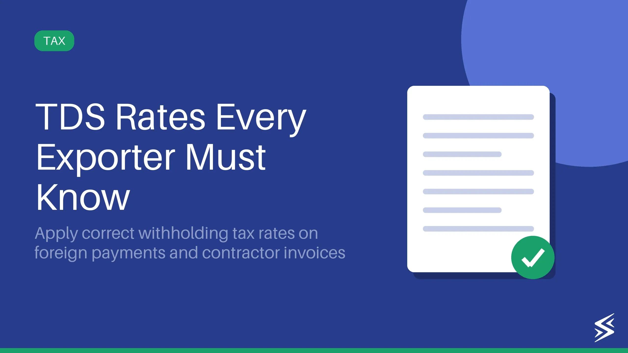 Everything You Need to Know About the TDS Rate Chart for FY 2024